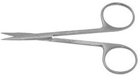 Ножиці офтальмологічні прямі, гострокінцеві, 110 мм Bio Tules Impex BTE-00791.1